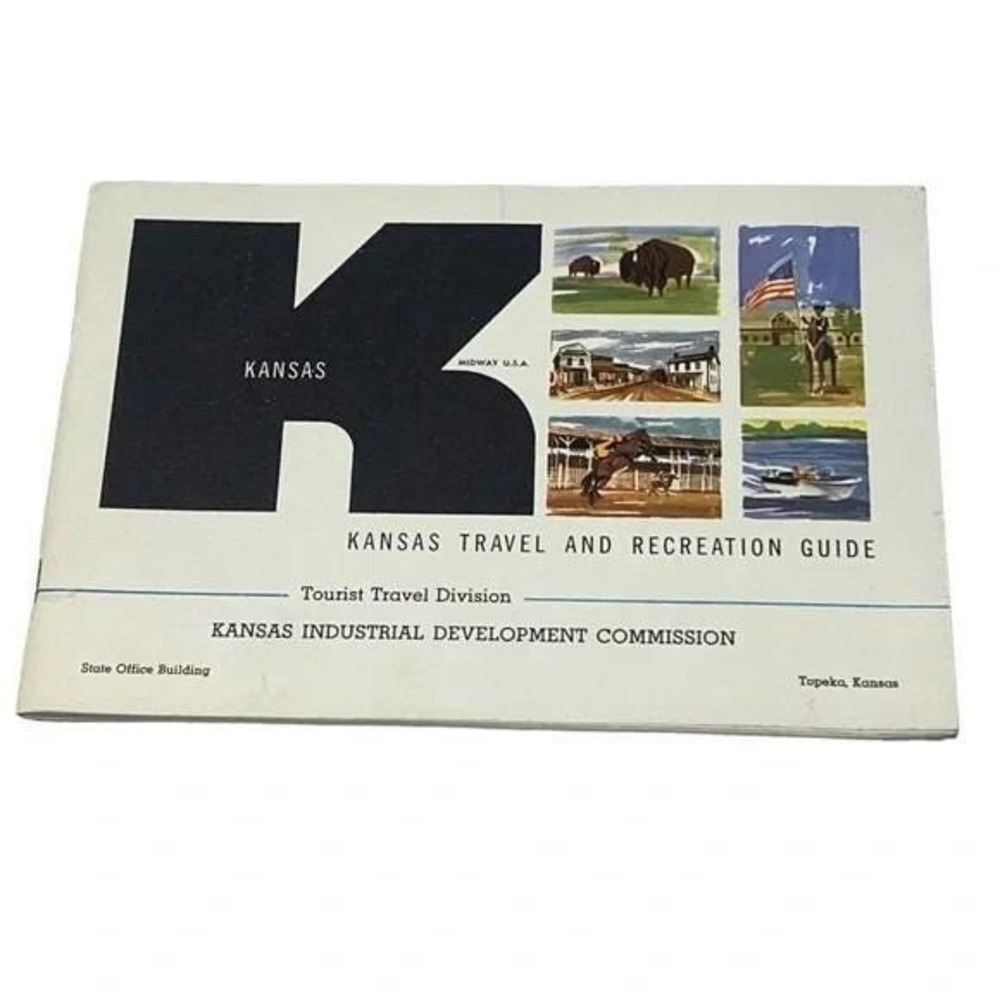 Kansas Travel and Recreation Guide 1963 Vintage Brochure
